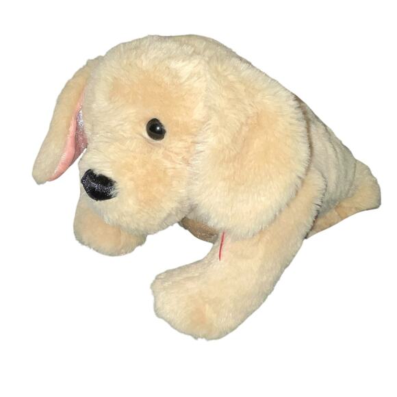Two Blind Brothers Plush Guider Dog Braille Stuffed Animal Nursery Decor Tan 16" - Picture 12 of 12